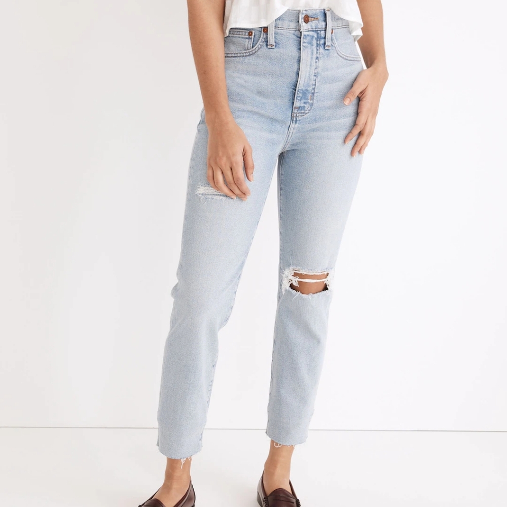 Madewell The Momjean in Ellendale Wash: Raw-Hem Edition